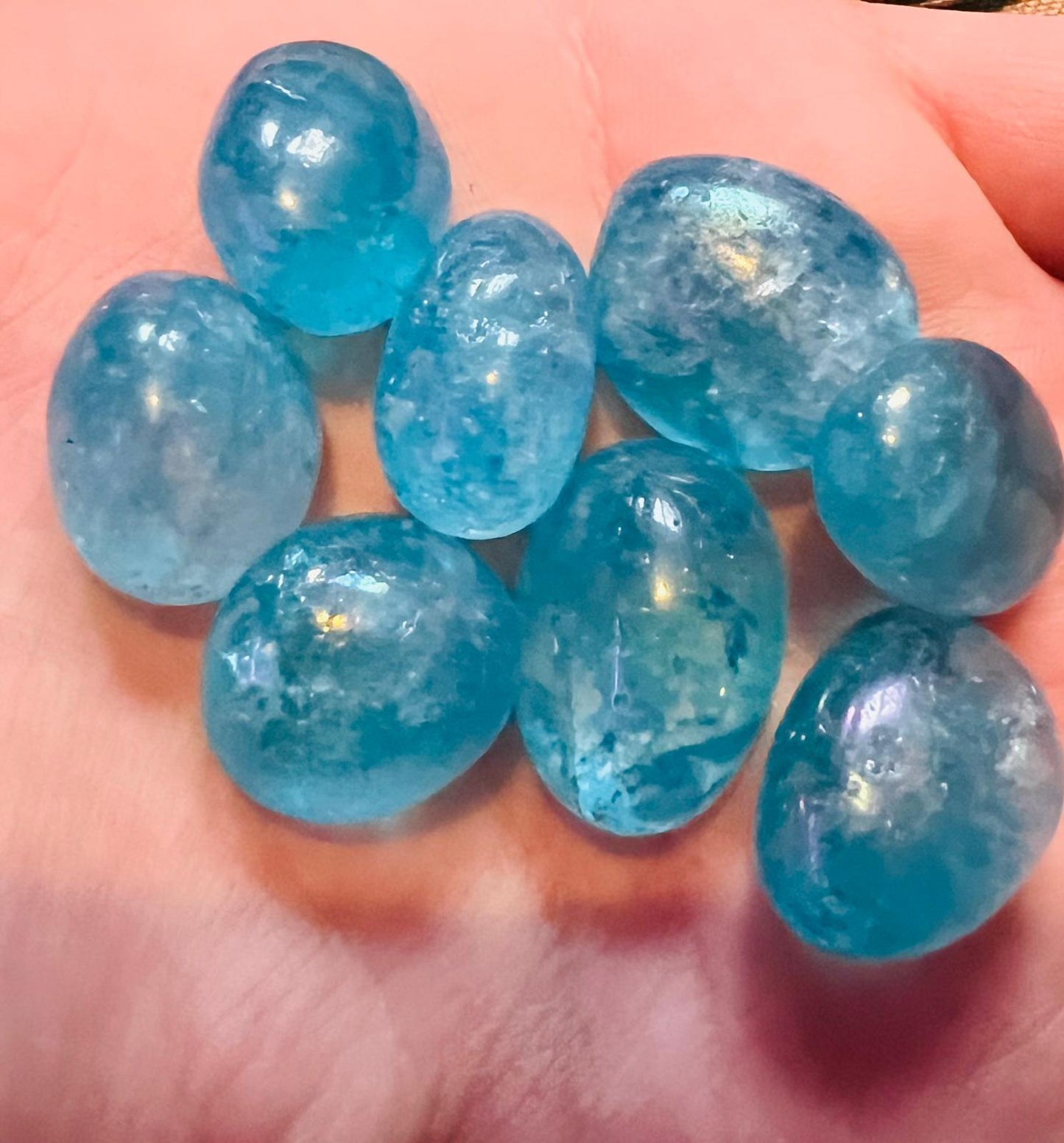 Aqua Aura Quartz Tumble
