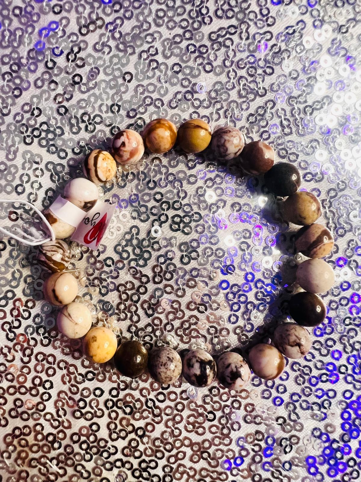Brown Zebra Jasper 8mm Bracelet