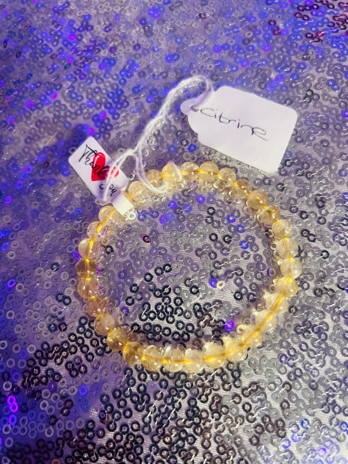 Citrine 6mm Bracelet