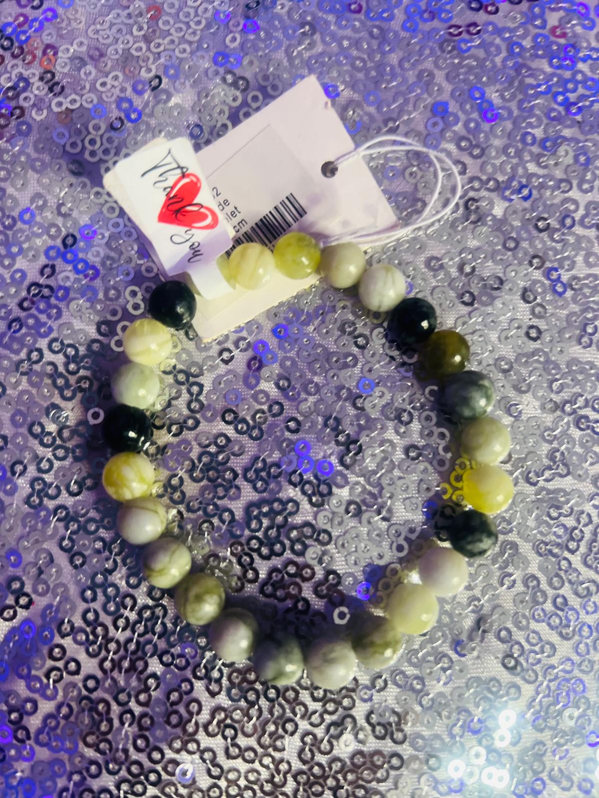 Flowery Jade 8mm Bracelet
