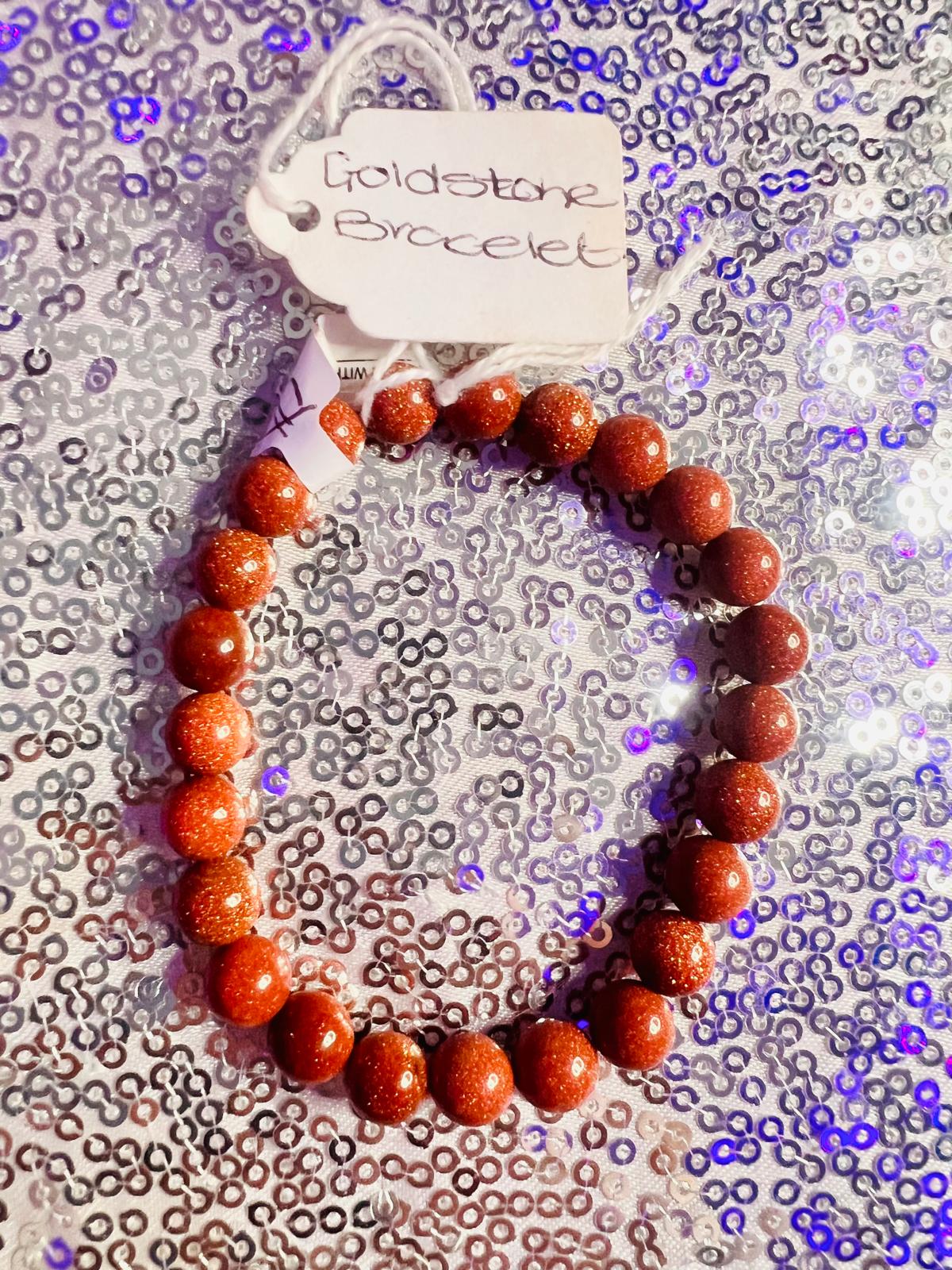 Goldstone 8mm Bracelet