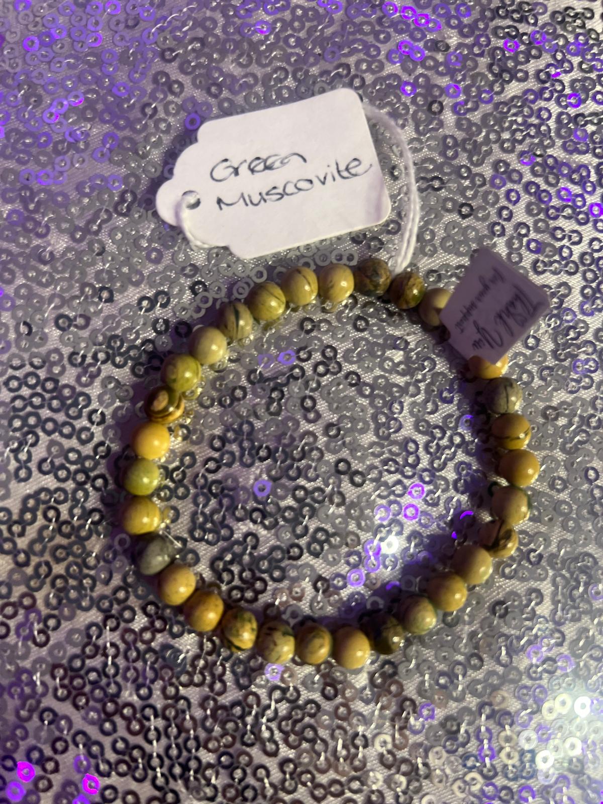 Green Muscovite 8mm Bracelet