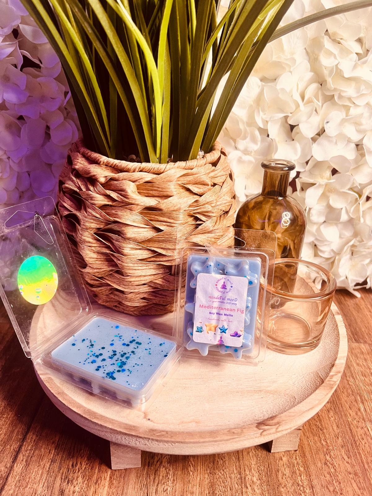 Handmade Mediterranean Fig Soy Wax Star Clamshell