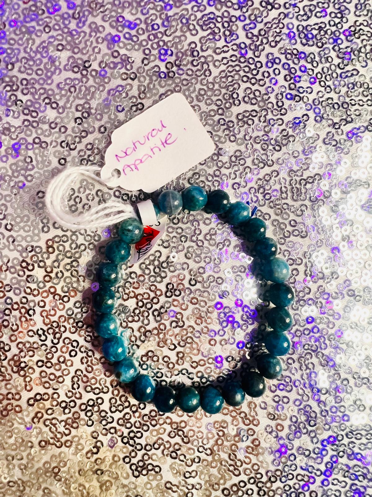 Blue Apatite 8mm Bracelet