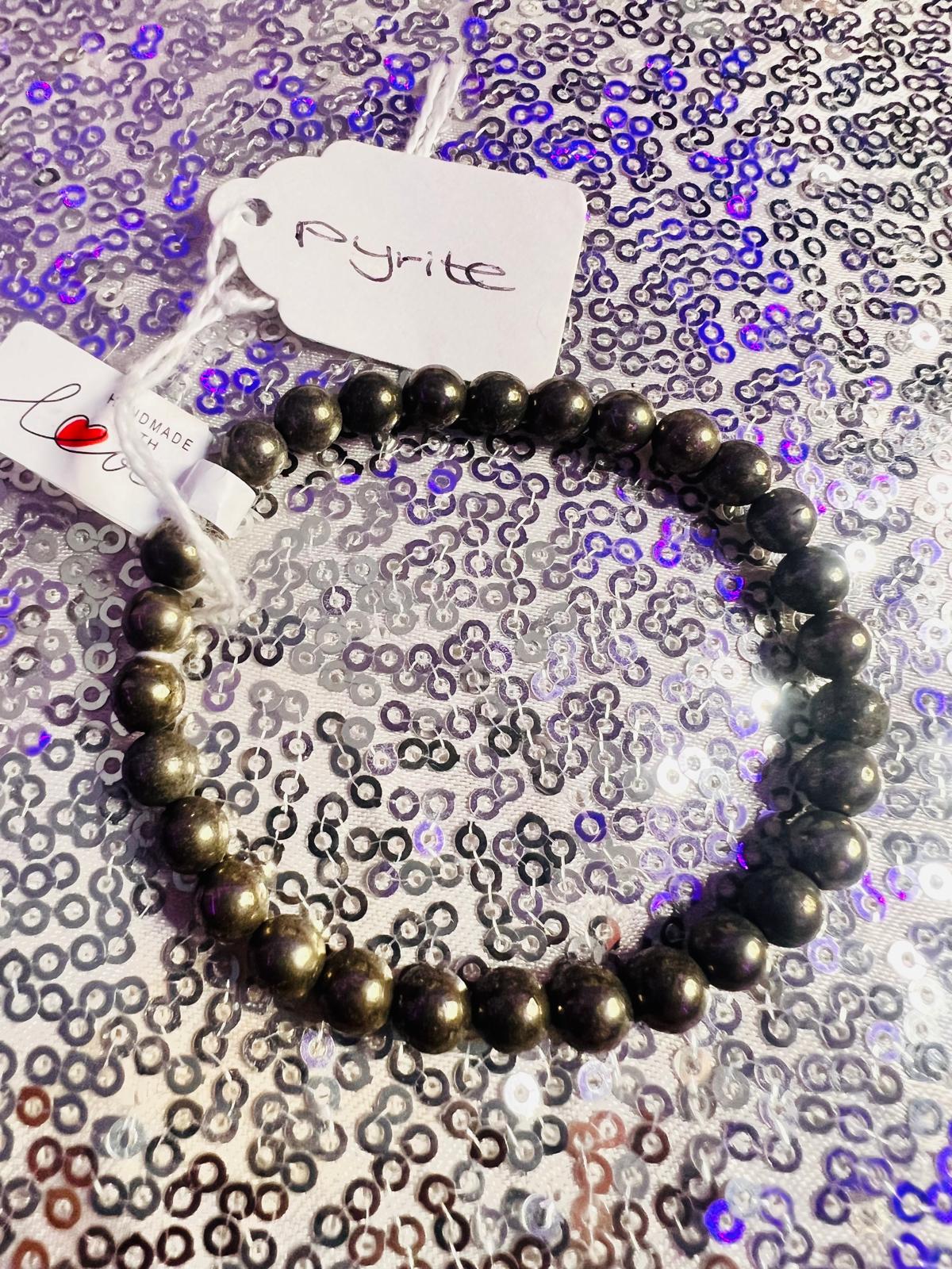 Pyrite 6mm Bracelet