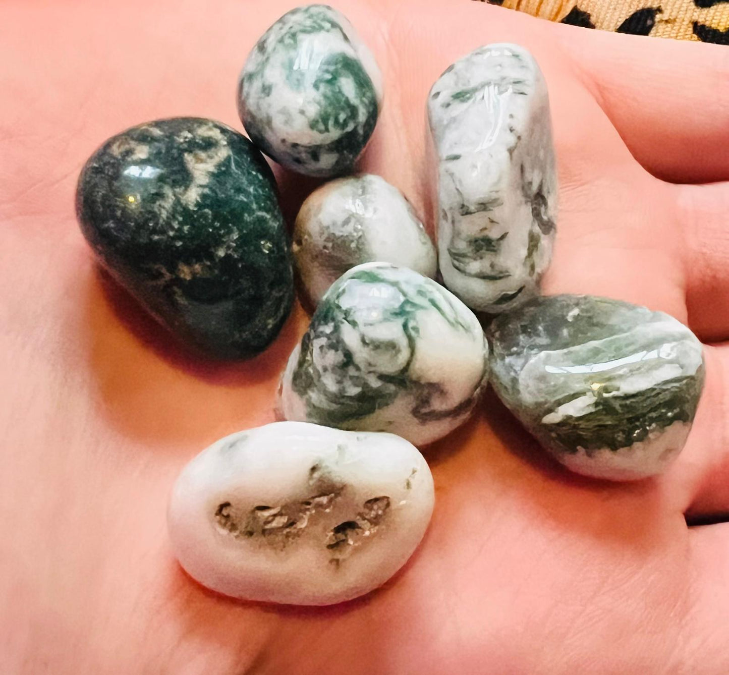 Moss Agate Tumble