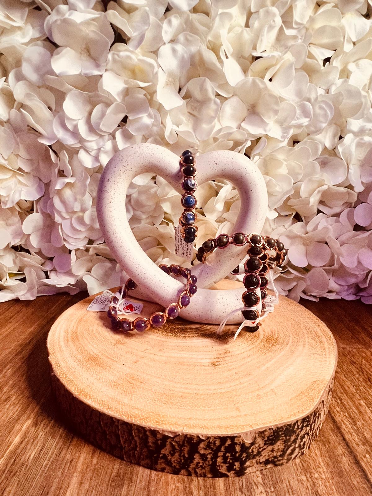 Crystal Copper Bangles