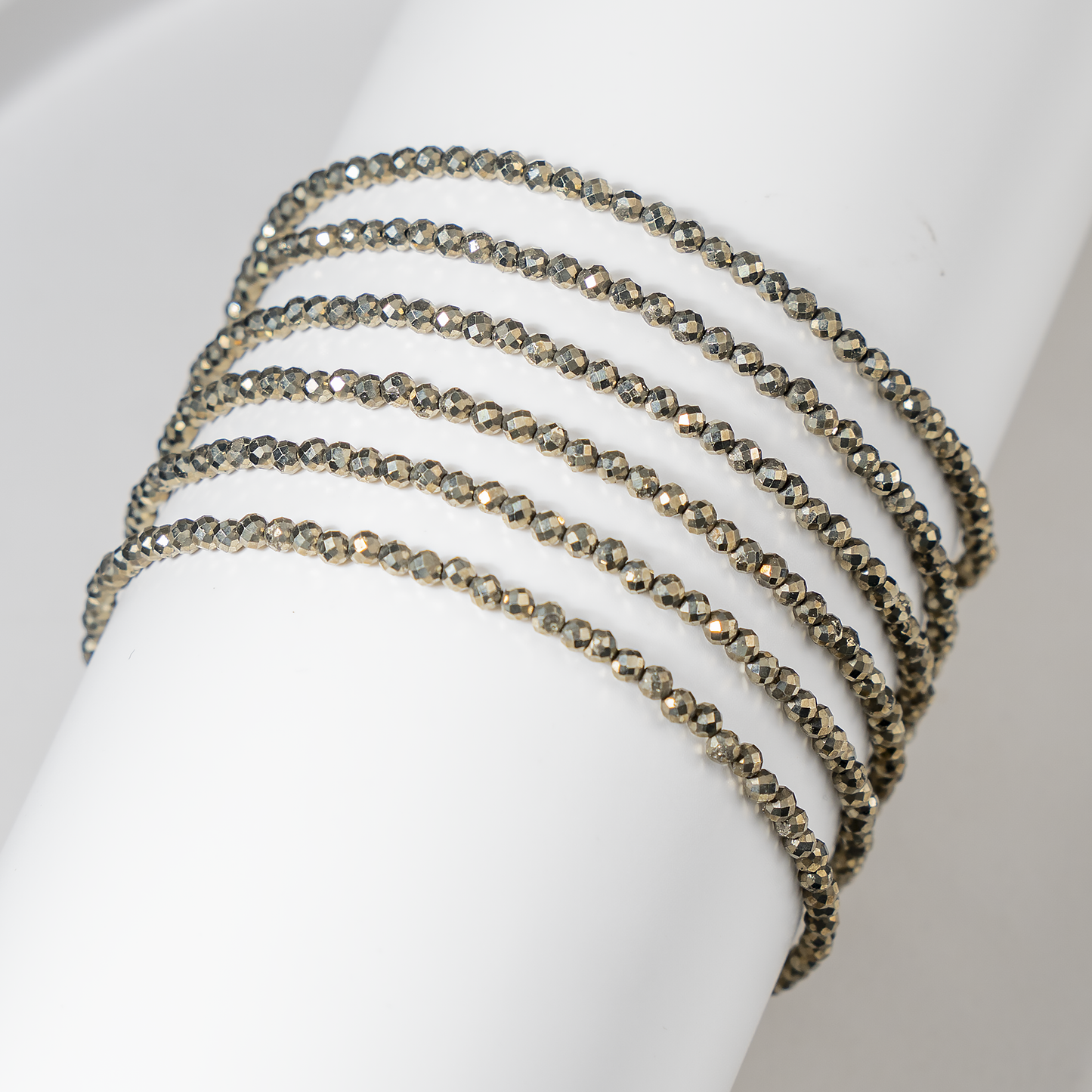 Pyrite Anklet | Natural Faceted Beads | Money Magnet Crystal