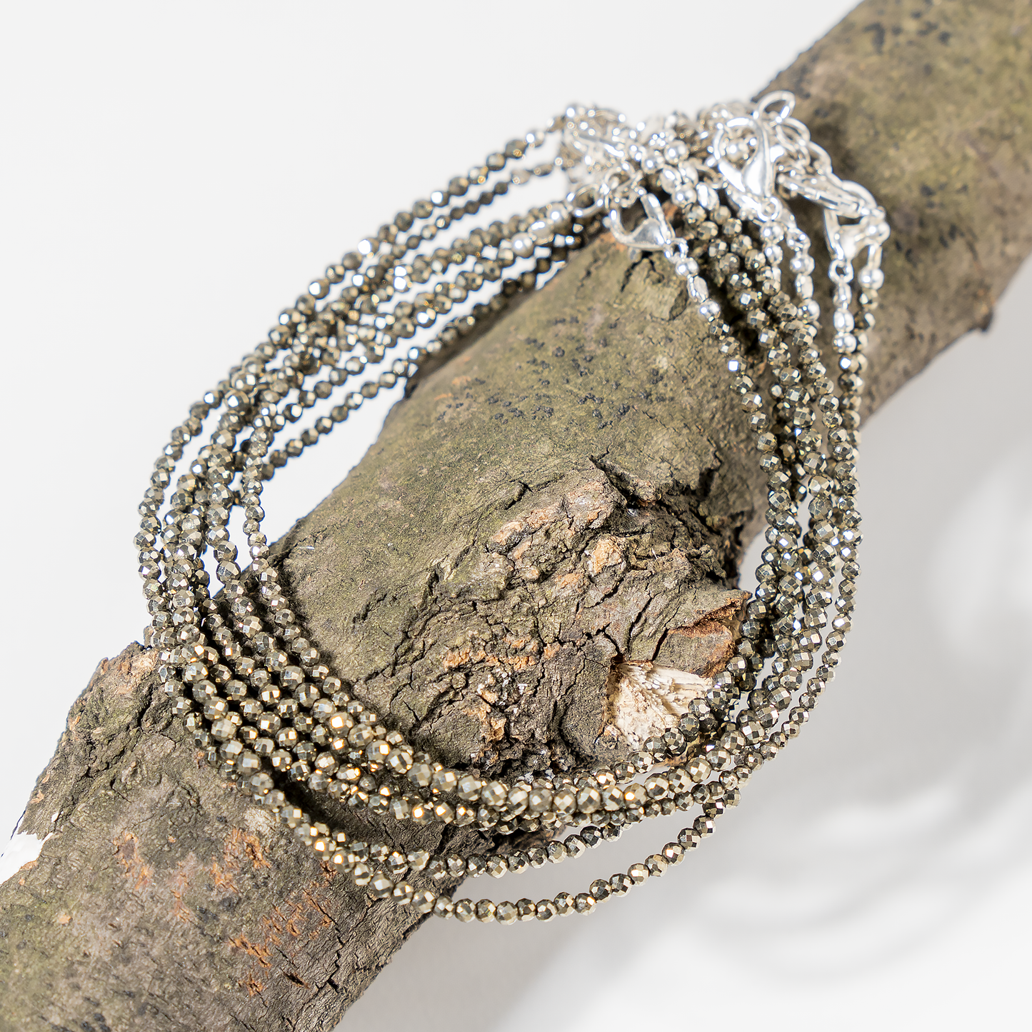 Pyrite Anklet | Natural Faceted Beads | Money Magnet Crystal