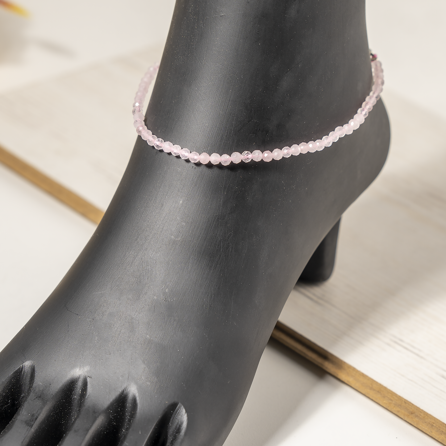 Crystal Anklet | Rose quartz | Energy Healing Accessory