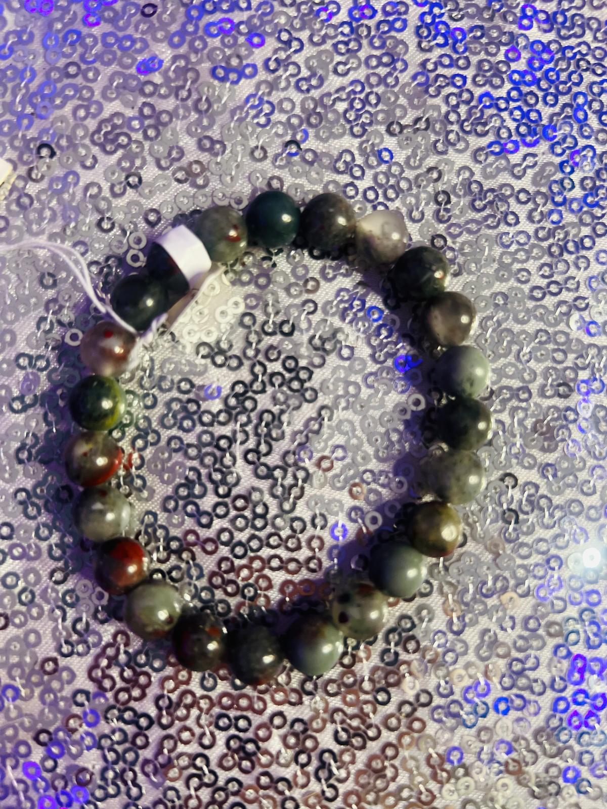 African Bloodstone 8mm Bracelet
