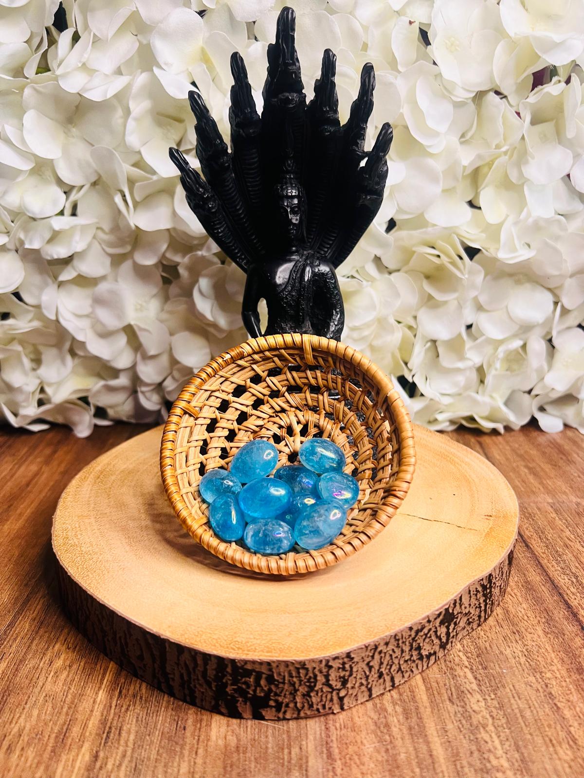 Aqua Aura Quartz Tumble
