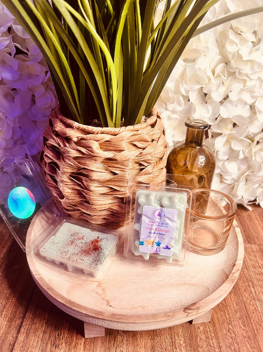 Handmade Lime & Mango Soy Wax Star Clamshell