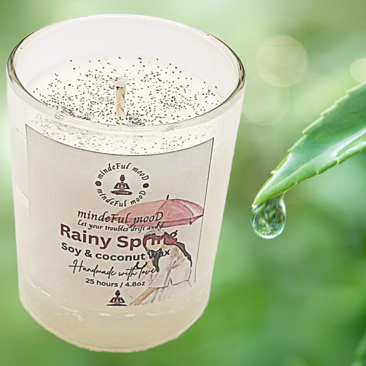 Rainy Spring Soy & Coconut Candle 20cl by mindeFul mooD
