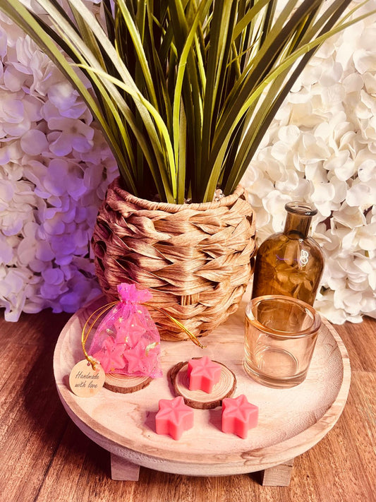 Handmade Strawberry Delight Star Soy Wax Melts