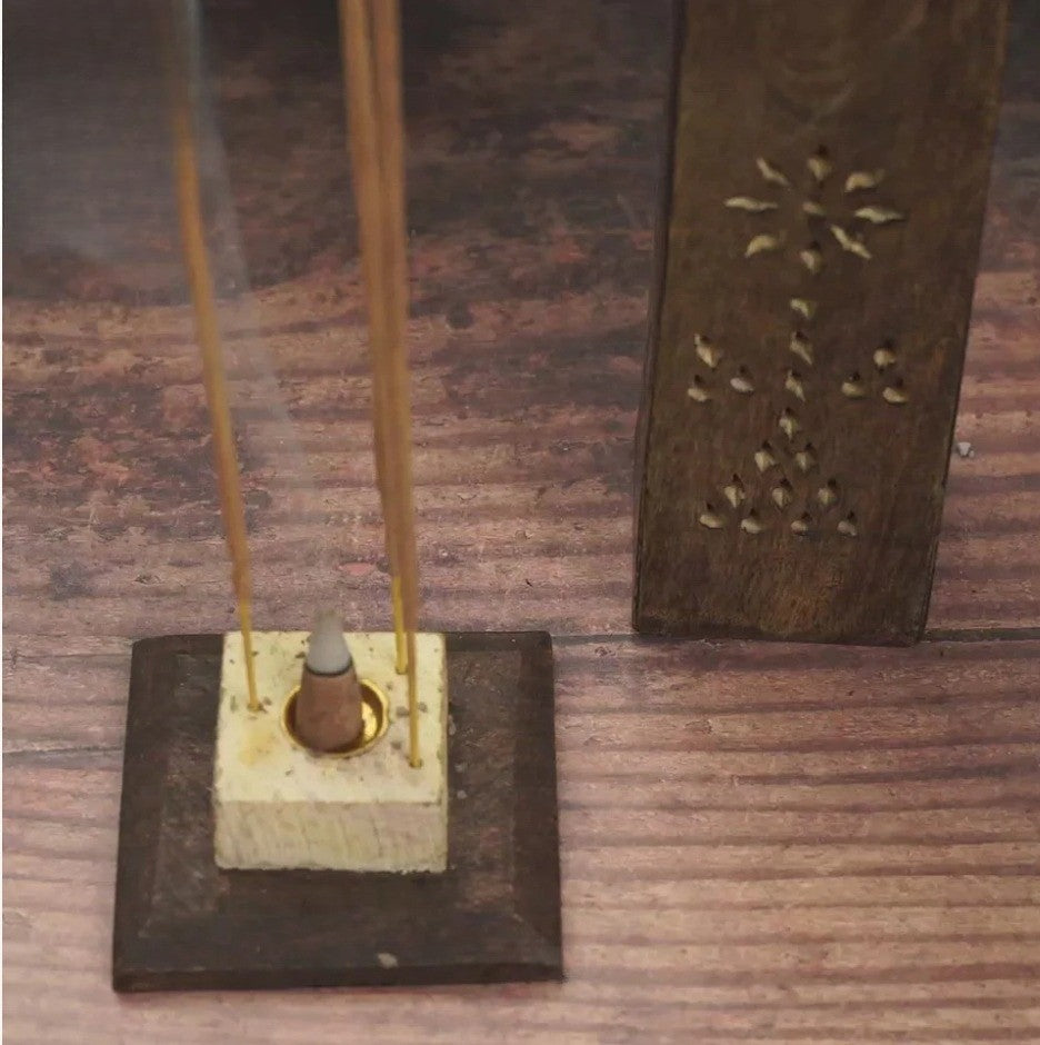Incense Tower - Stained Wood