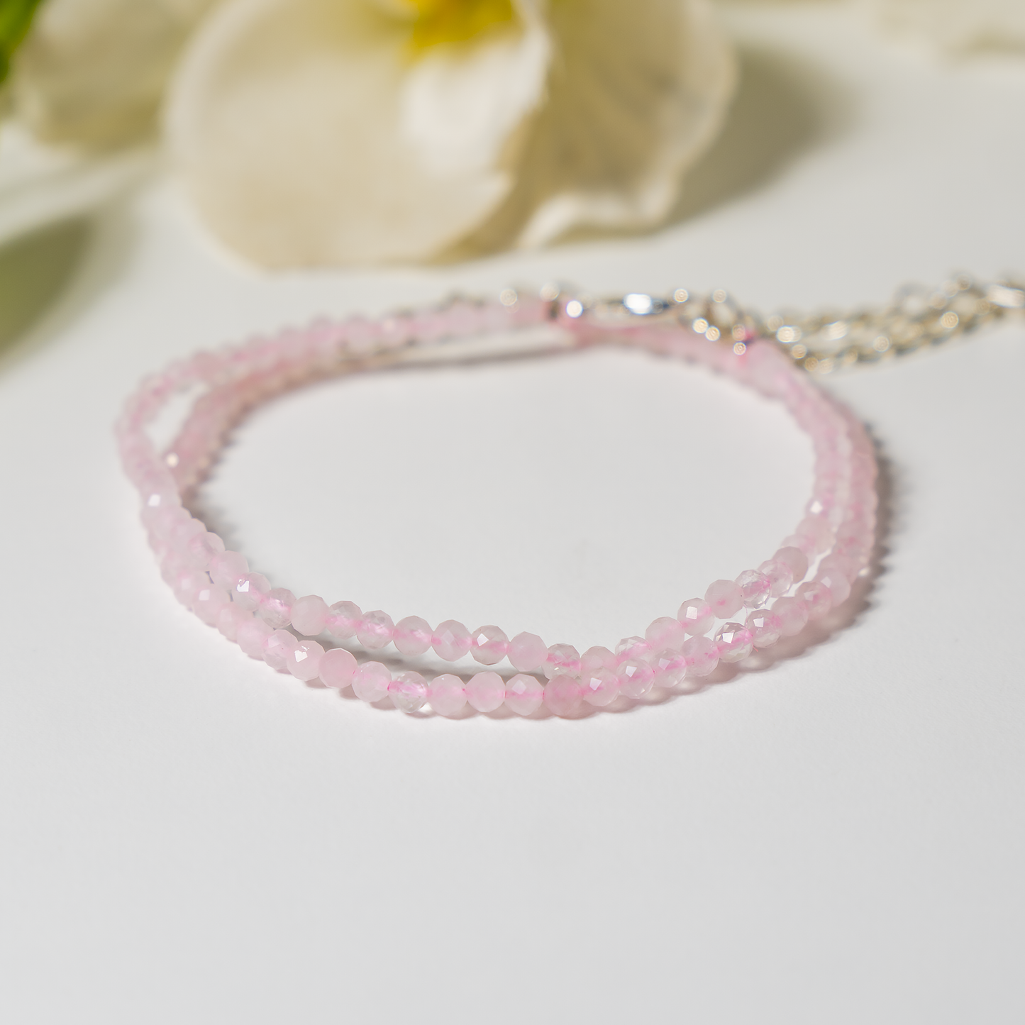 Crystal Anklet | Rose quartz | Energy Healing Accessory