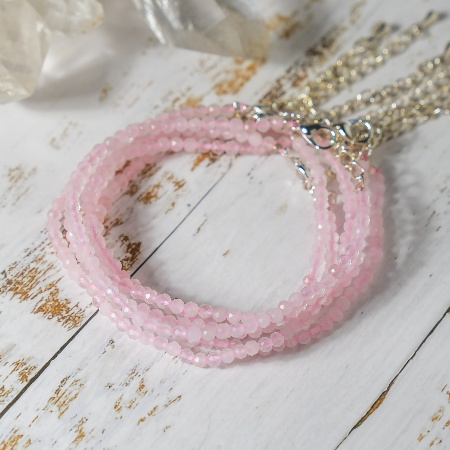 Crystal Anklet | Rose quartz | Energy Healing Accessory