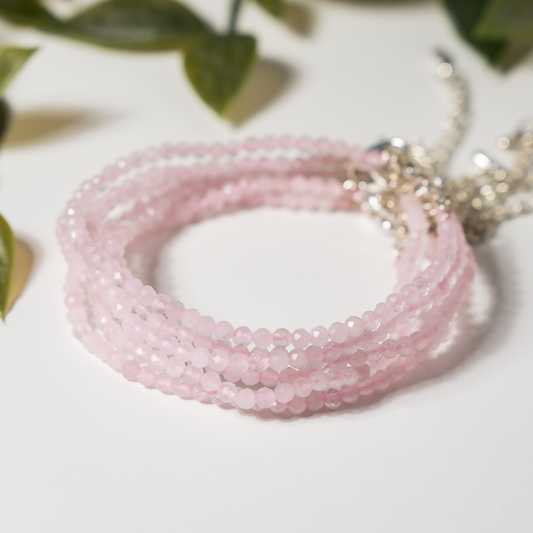 Crystal Anklet | Rose quartz | Energy Healing Accessory