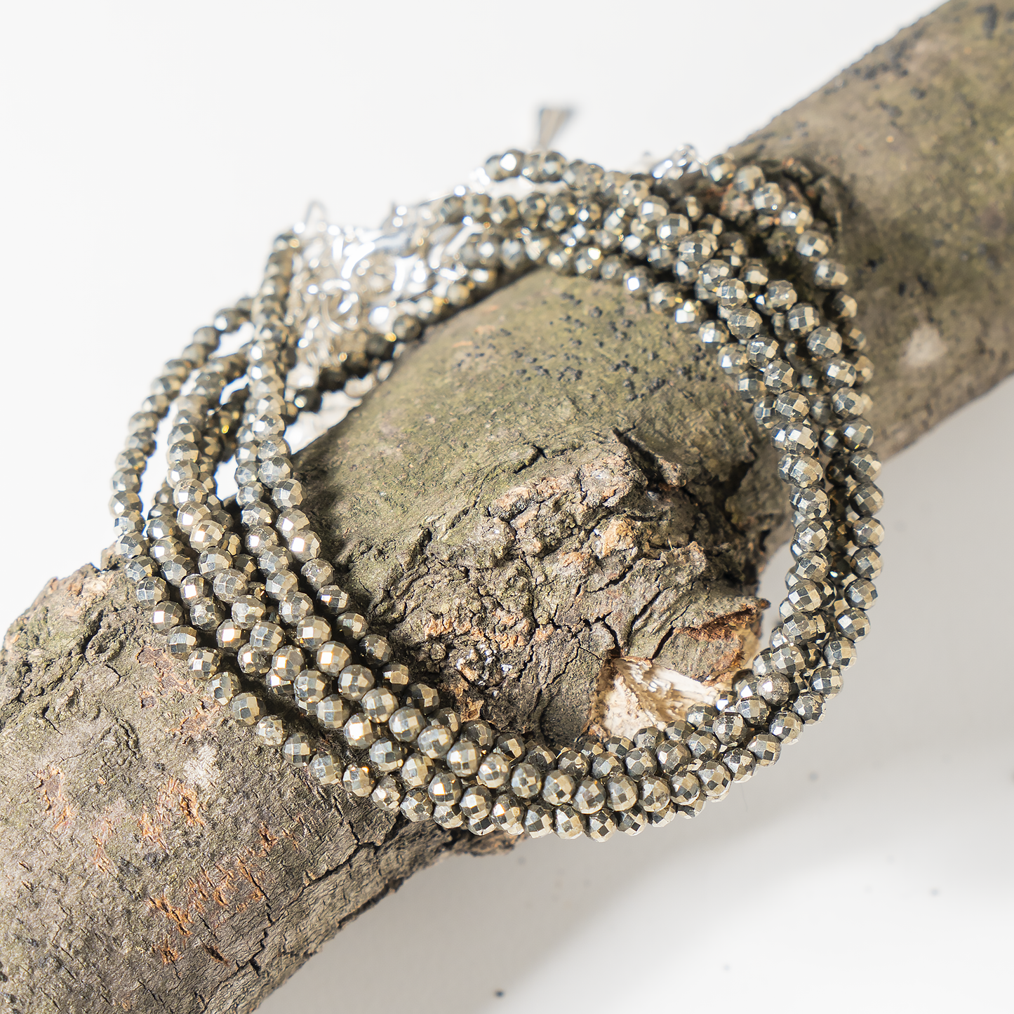 Pyrite Anklet | Natural Faceted Beads | Money Magnet Crystal