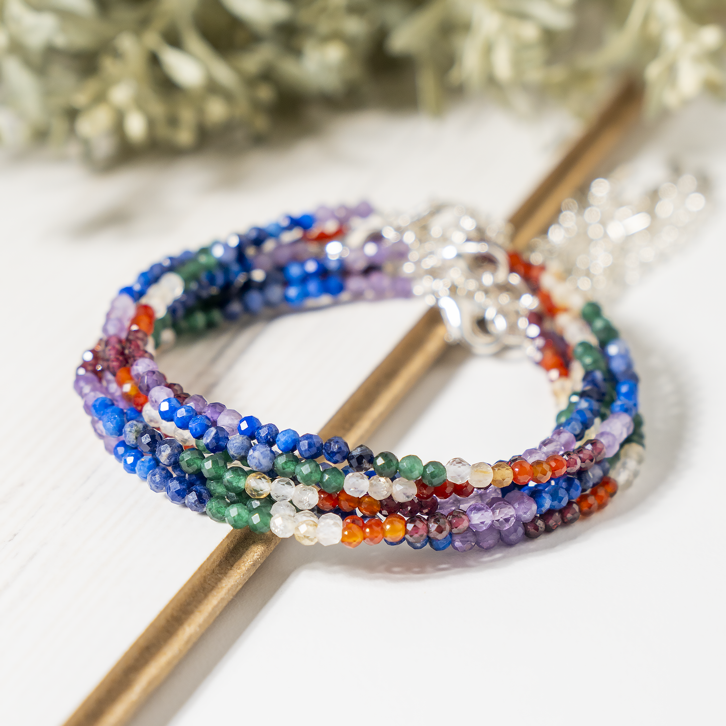 Crystal Anklet | Rose quartz | Energy Healing Accessory