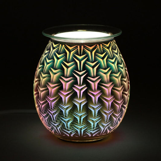 3D Geometric Light Up Electric Oil / Wax Burner